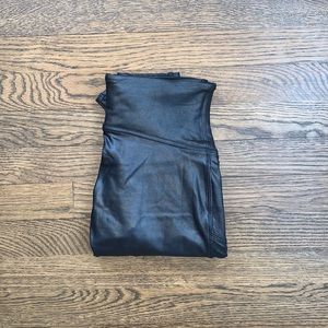 SPANX faux leather moto leggings